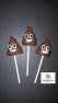552sp Swirl Poop Emoji Ice Cream Chocolate or Hard Candy Lollipop Mold